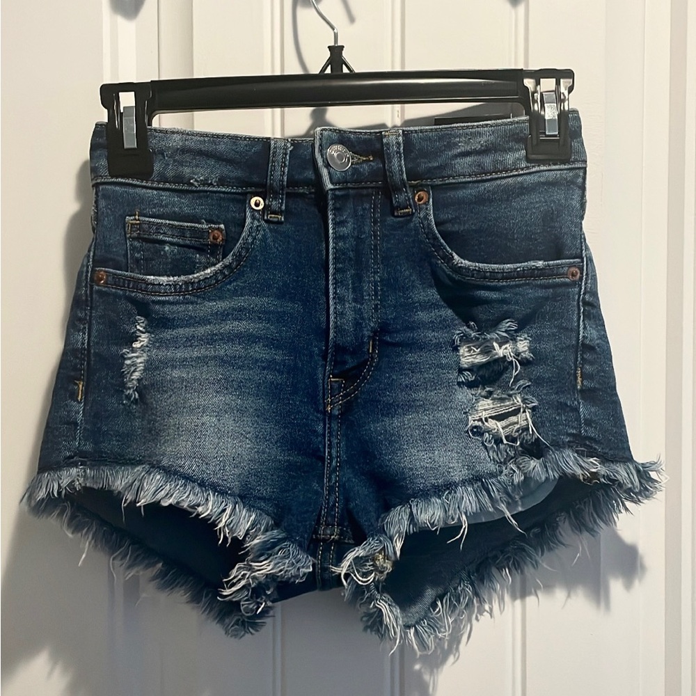 H&M Divided High Waisted Denim Shorts